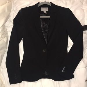 Classic Black H&M Blazer with Black Silk Lining
